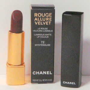 Rouge Allure Velvet by chanel Lip colour 72 Mysterieuse